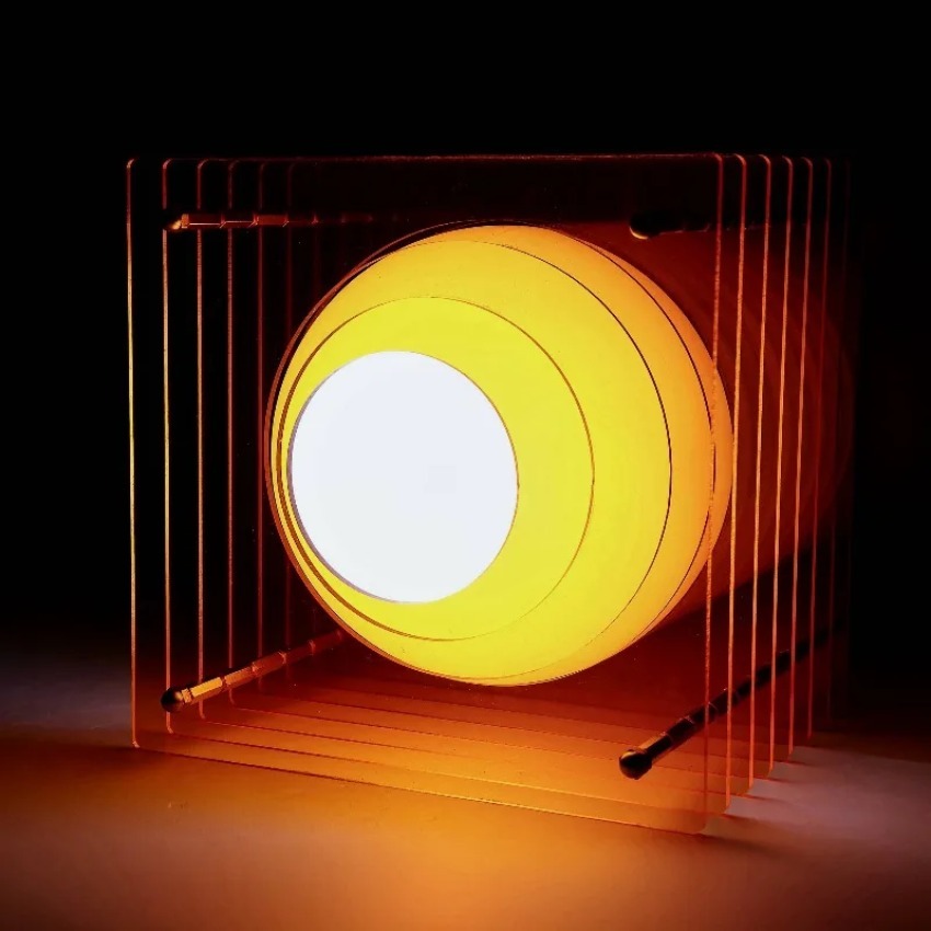 Desk Setup Light - DIY Akrylowa Lampa Księżycowa Tysiąc Warstw
