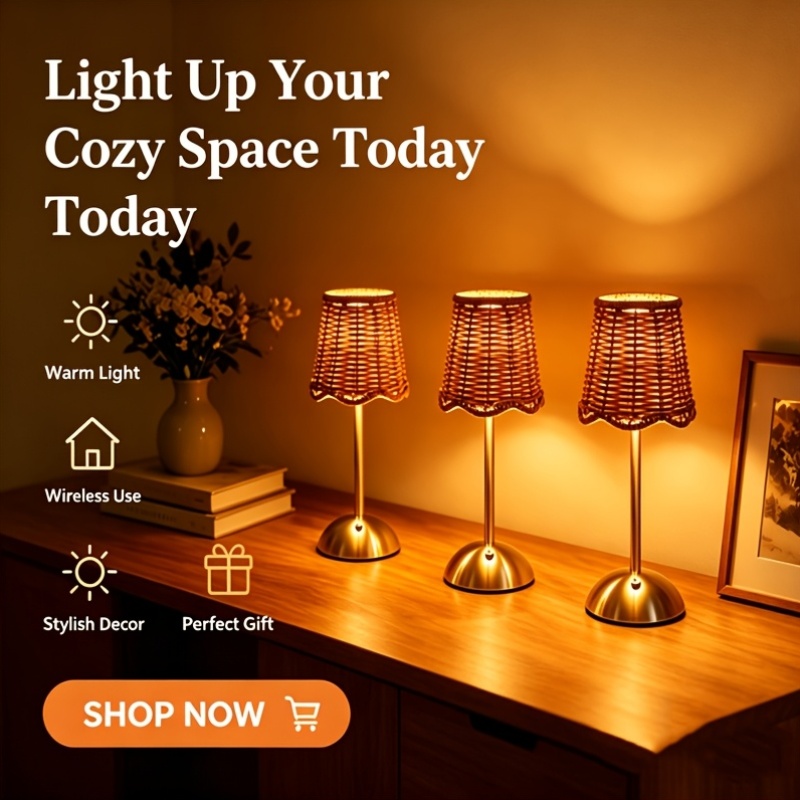 Bohemiczna tkana lampa stołowa – Desk Setup Light recenzja i cena