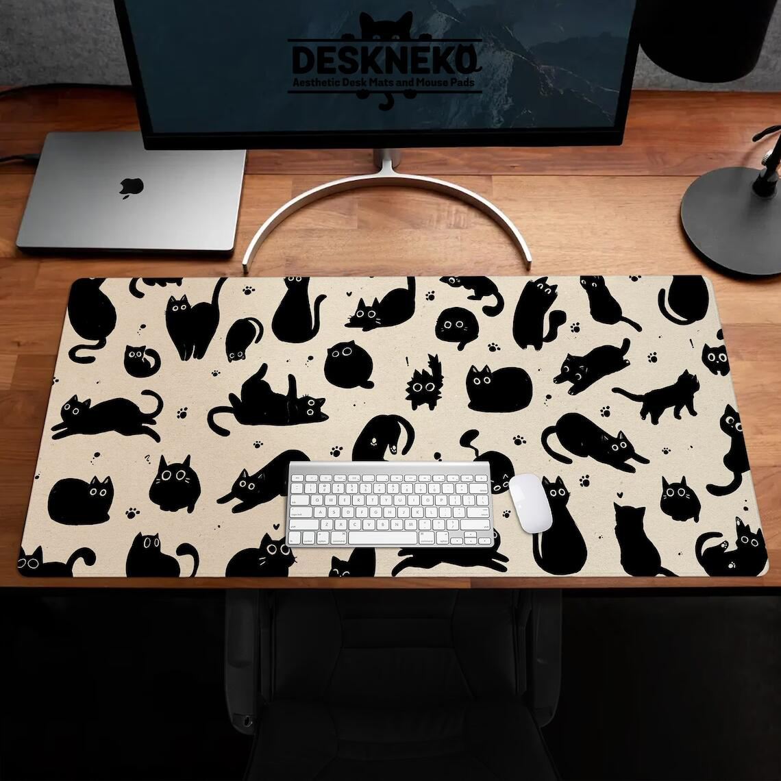 Podkładka pod mysz Cute Black  – Desk Setup Black recenzja i cena