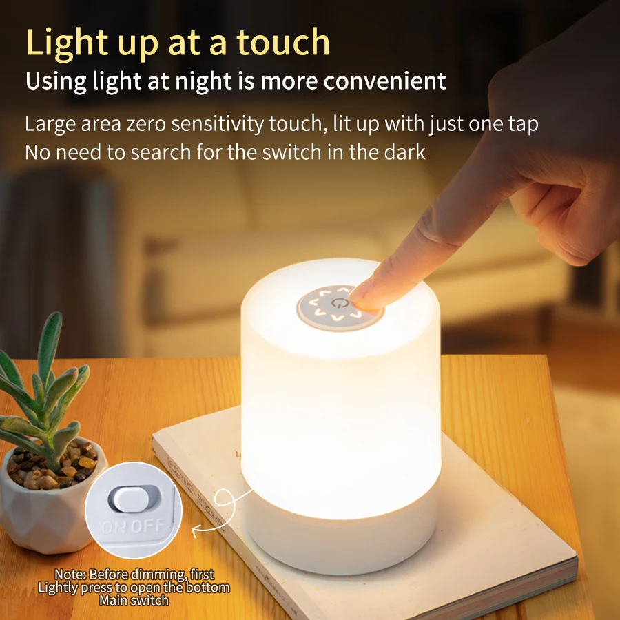 Nocne lampki nocne LED Touch M – Desk Setup Gadgets recenzja i cena